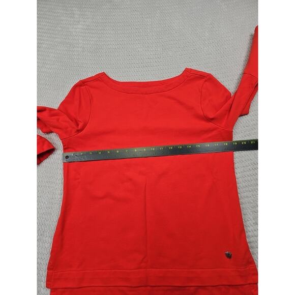 Tommy Bahama Shirt Womens XS Orange Bell Sleeve Beachy Preppy Nautical - Picture 3 of 7